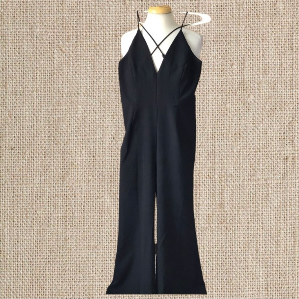 Black Halter Jumpsuit - Picture 2 of 4